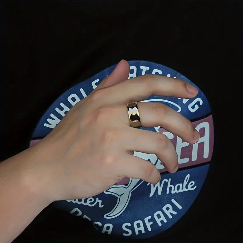 Honeycomb Tungsten Ring 9mm