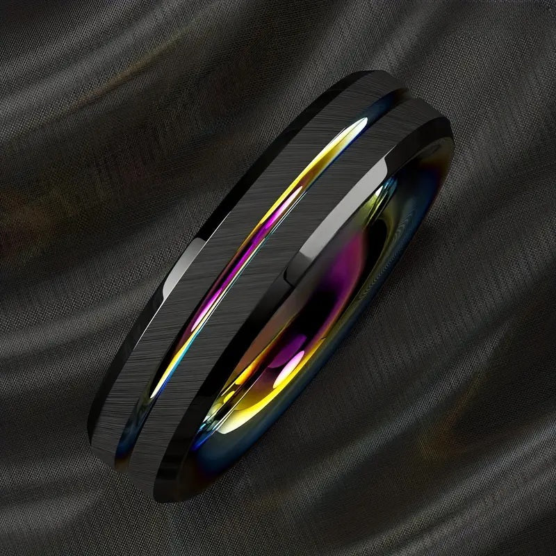 Pride Rainbow Wedding Ring 6mm
