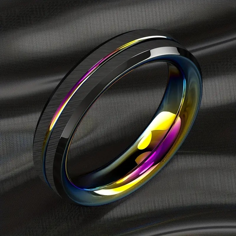 Pride Rainbow Wedding Ring 6mm