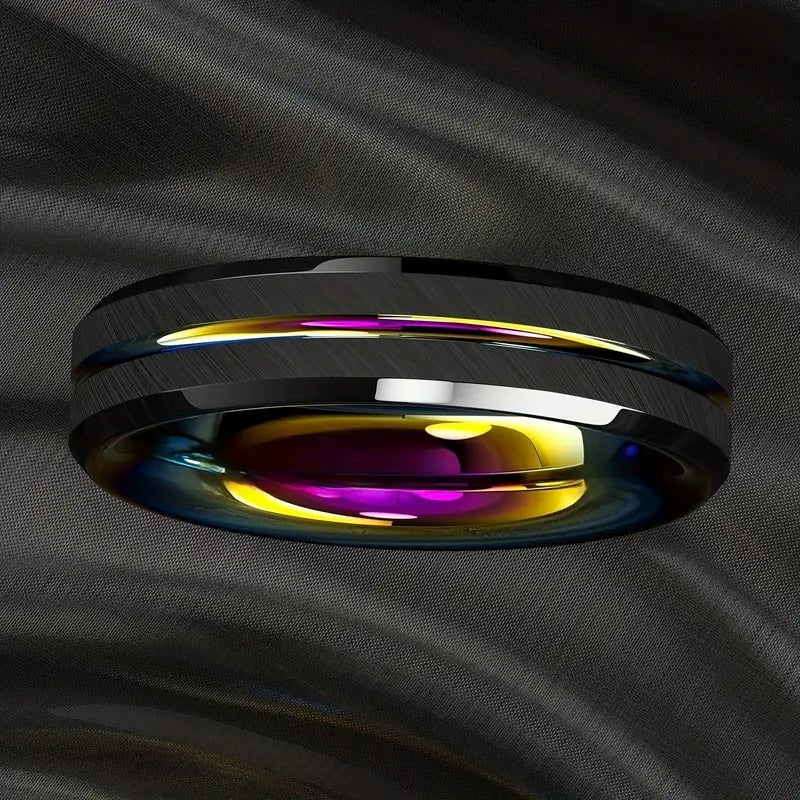 Pride Rainbow Wedding Ring 6mm